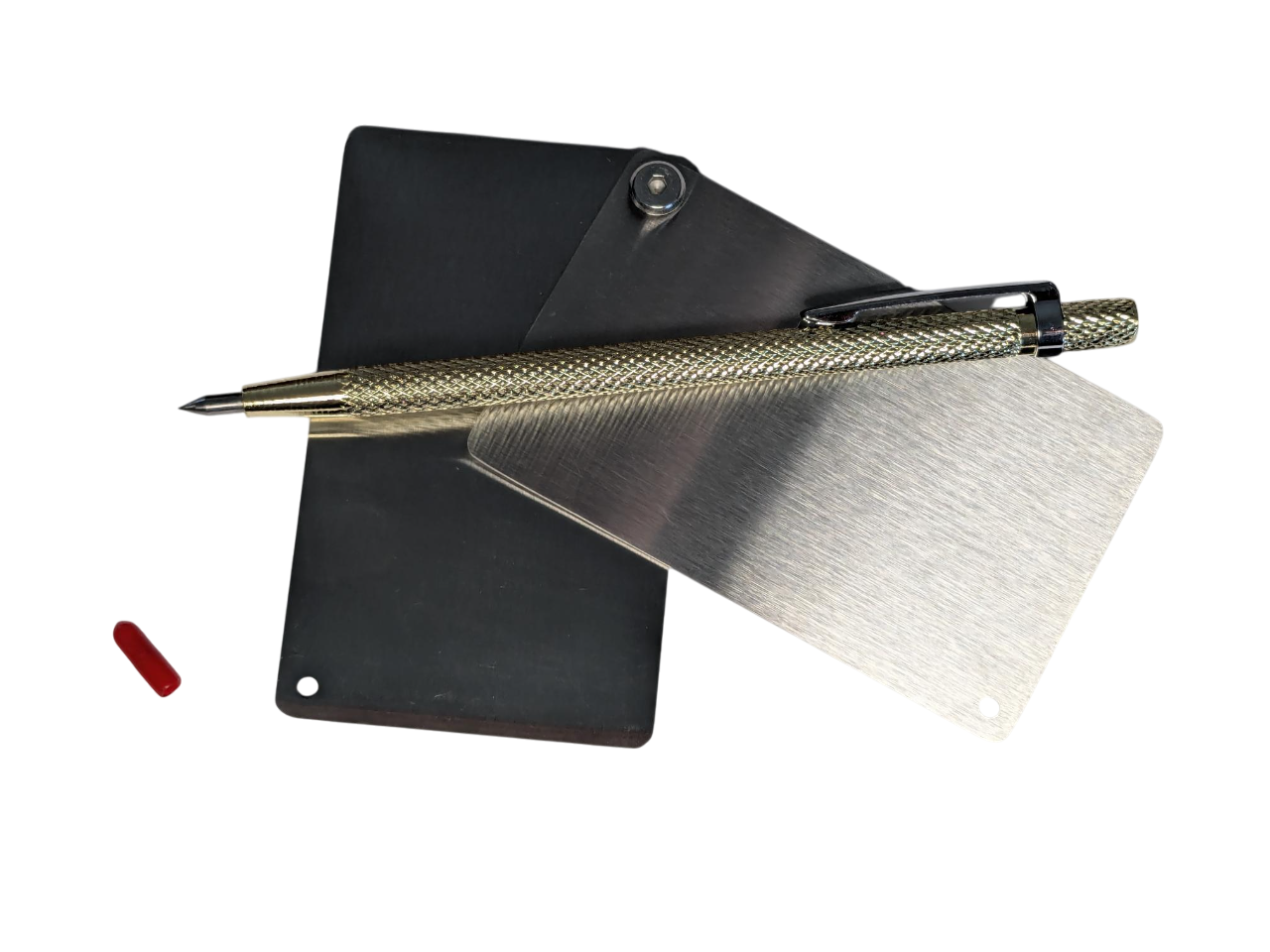 Series 3: 2X oder 3x  Crypto Seed Wallet Edelstahl Scheckkartenformat "blank" (1,5mm, Varianten)