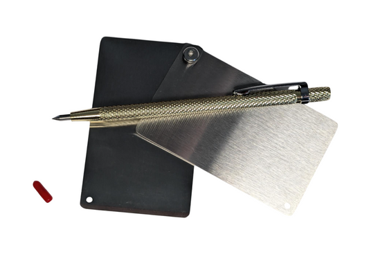 Series 3: 2X oder 3x  Crypto Seed Wallet Edelstahl Scheckkartenformat "blank" (1,5mm, Varianten)