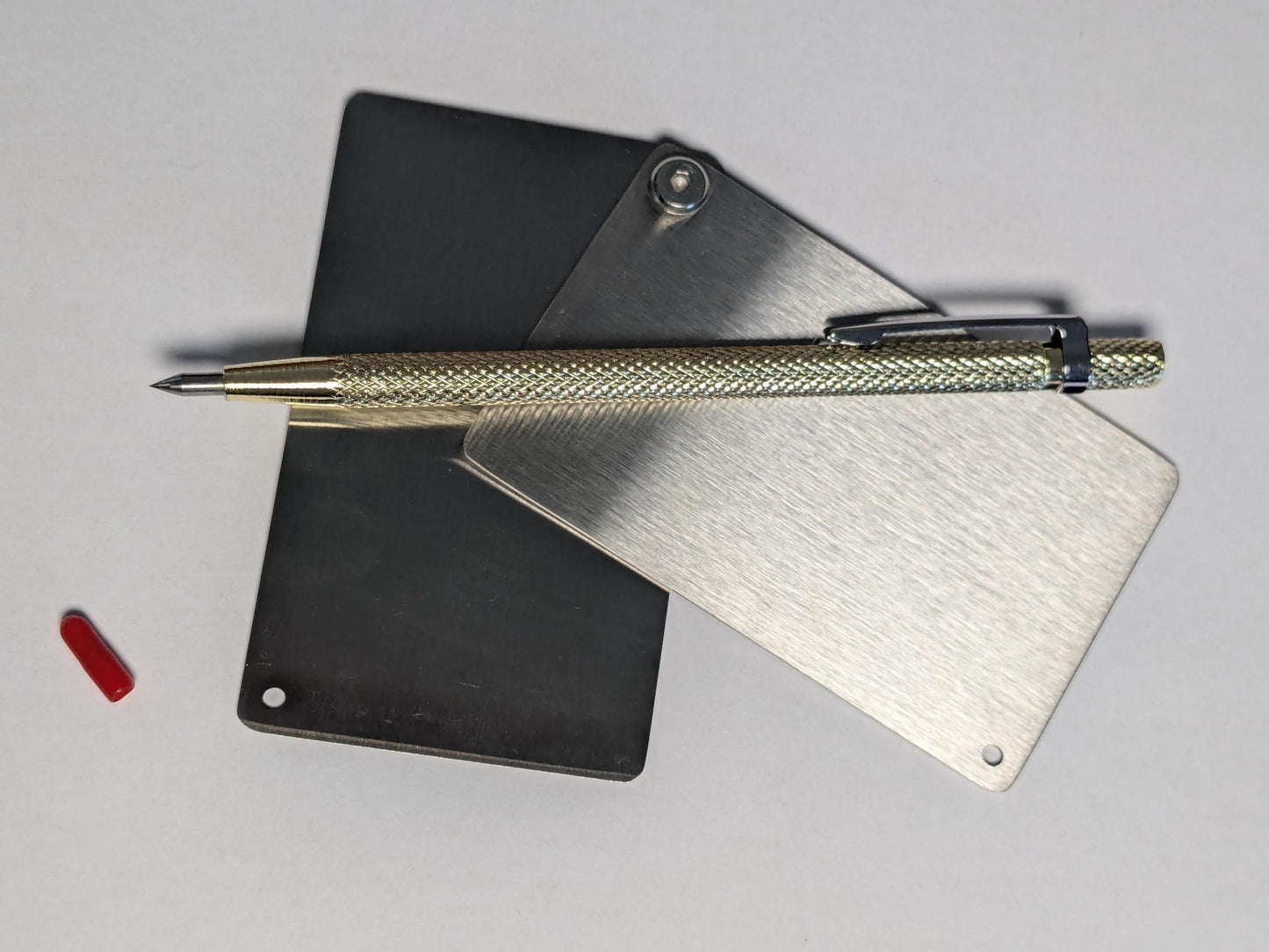 Series 3: 2X oder 3x  Crypto Seed Wallet Edelstahl Scheckkartenformat "blank" (1,5mm, Varianten)
