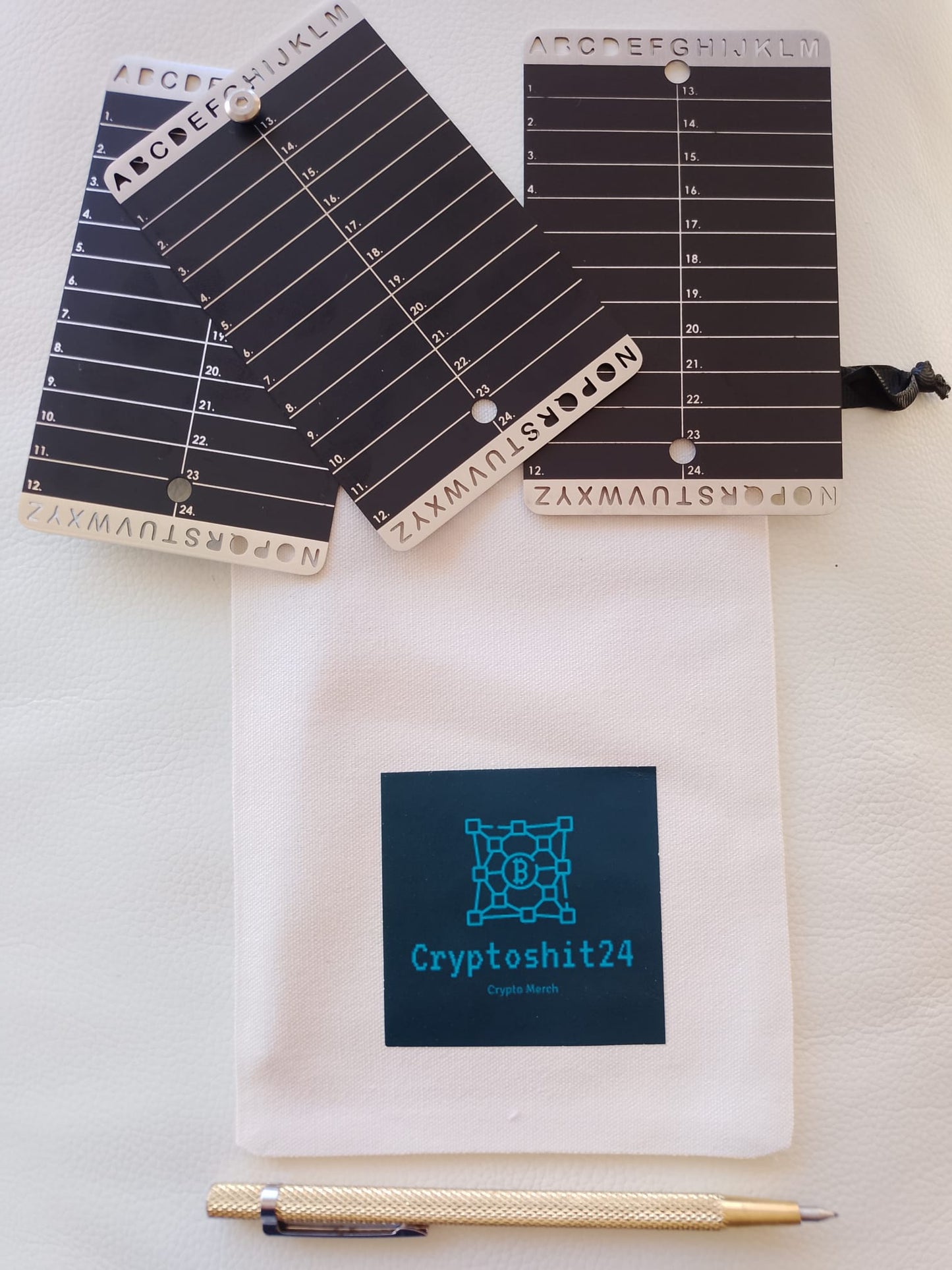 Black Series: 2X Crypto Seed Wallet Edelstahl Großformat (verschiedene Varianten)