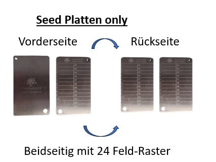 Series 2: 2X Crypto Seed Wallet Edelstahl Scheckkartenformat (verschiedene Varianten)