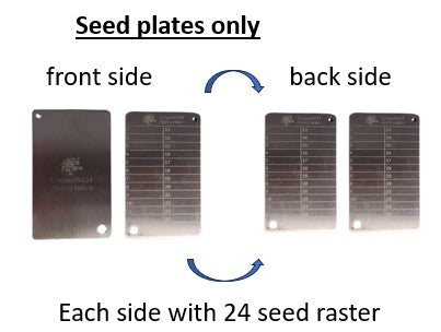 Series 2: 2X Crypto Seed Wallet Edelstahl Scheckkartenformat (verschiedene Varianten)