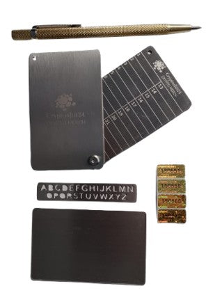 Series 2: 2X Crypto Seed Wallet Edelstahl Scheckkartenformat (verschiedene Varianten)