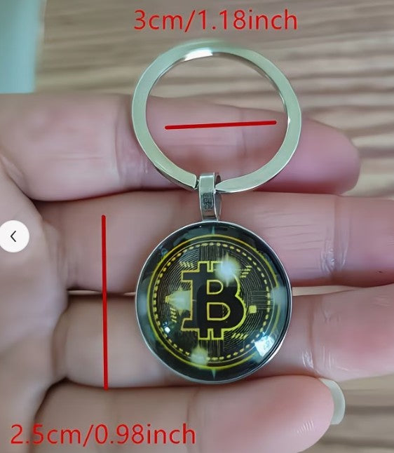 Krypto Schlüsselanhänger – Stilvolles Krypto Design – Elegantes Geschenk für Männer & Frauen (verschiedene Varianten)
