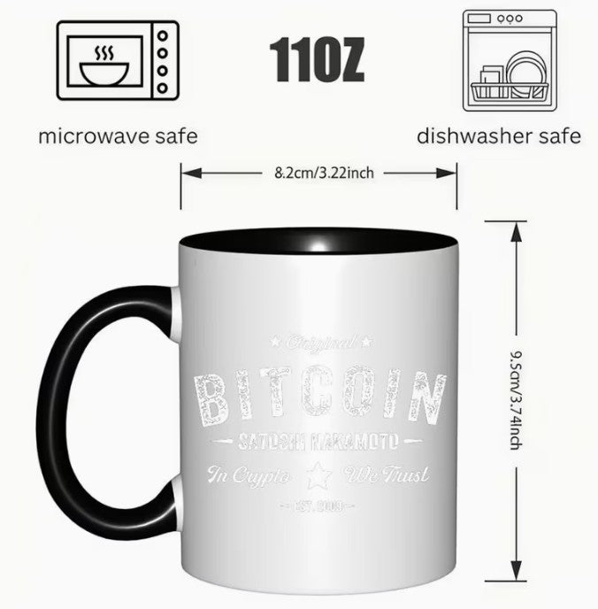 Krypto Kaffeebecher – Coffee Mug für Bitcoin & Crypto Fans | Geschenkidee (2)