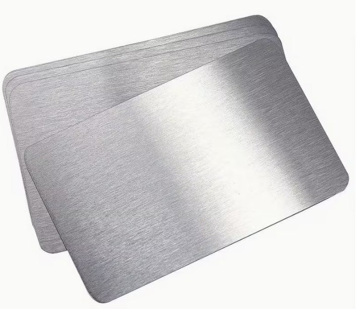 Thin Series 4: 2X oder 5x  Crypto Seed Wallet Edelstahl Scheckkartenformat "blank" (0.5mm, Varianten) (Kopie)