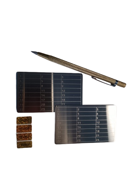 Series 1: 2X Crypto Seed Wallet Edelstahl Scheckkartenformat (verschiedene Varianten)