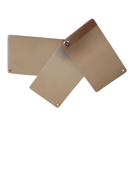 Series 3: 2X oder 3x  Crypto Seed Wallet Edelstahl Scheckkartenformat "blank" (1,5mm, Varianten)
